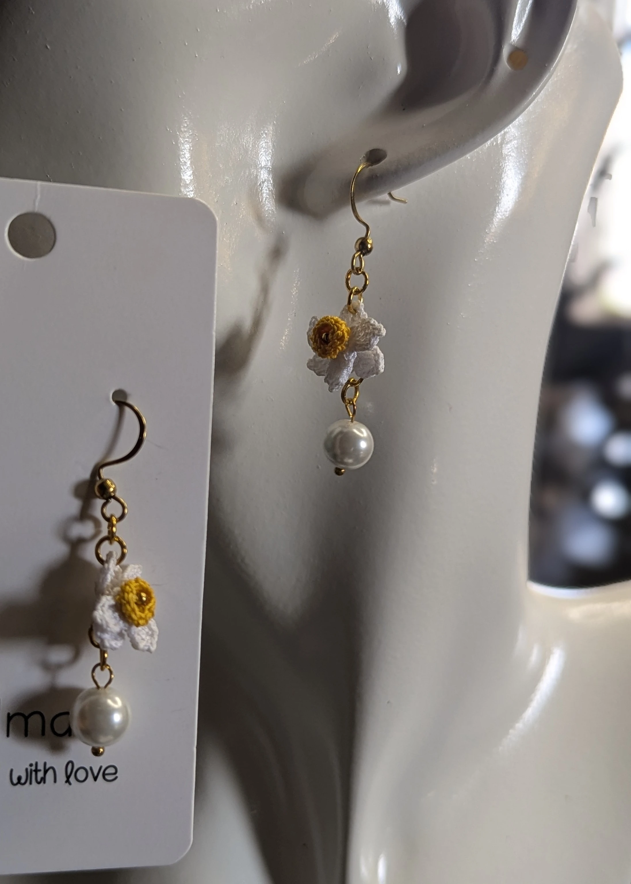 Daffodil Crochet Earring