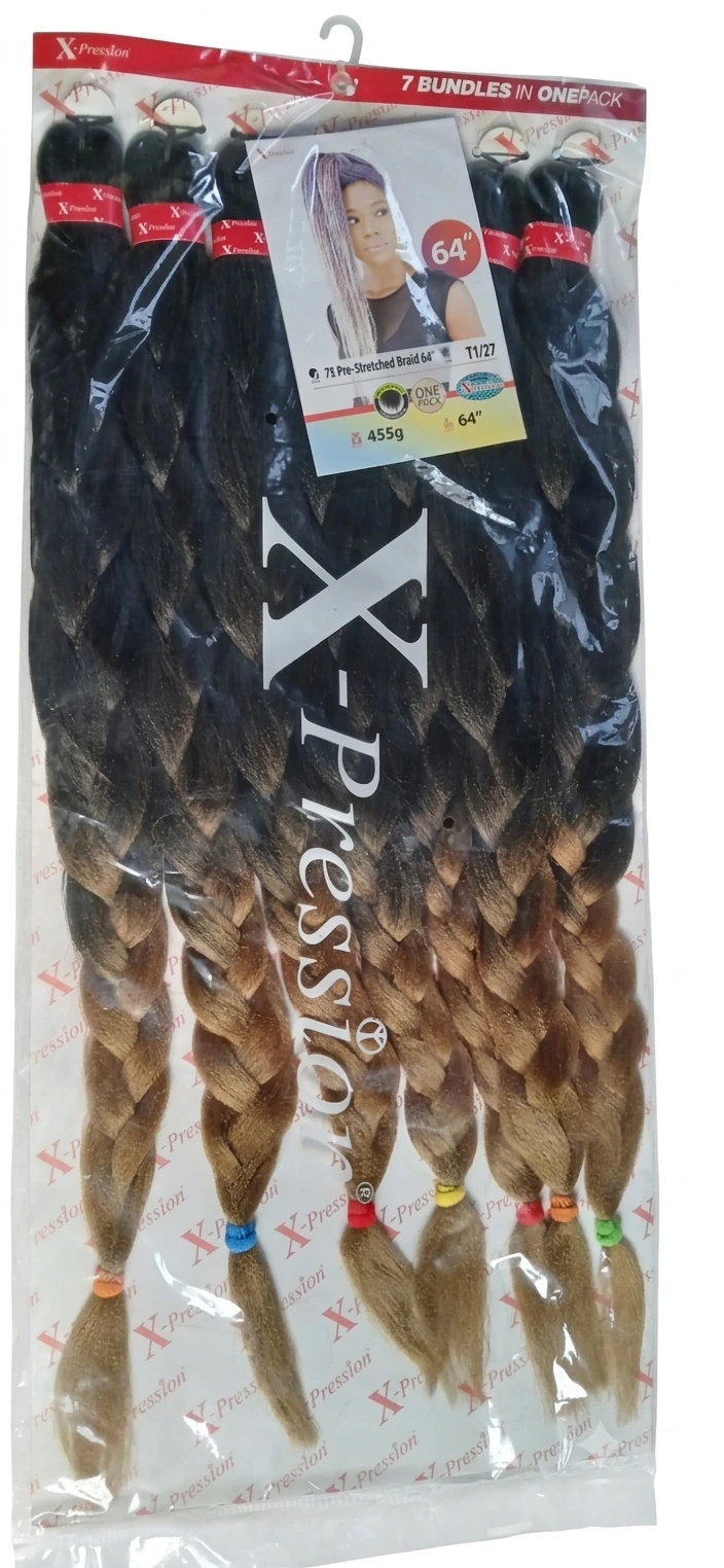 X-Pression 7X Pre-Stretched Braid – T1/27 (64", 45...