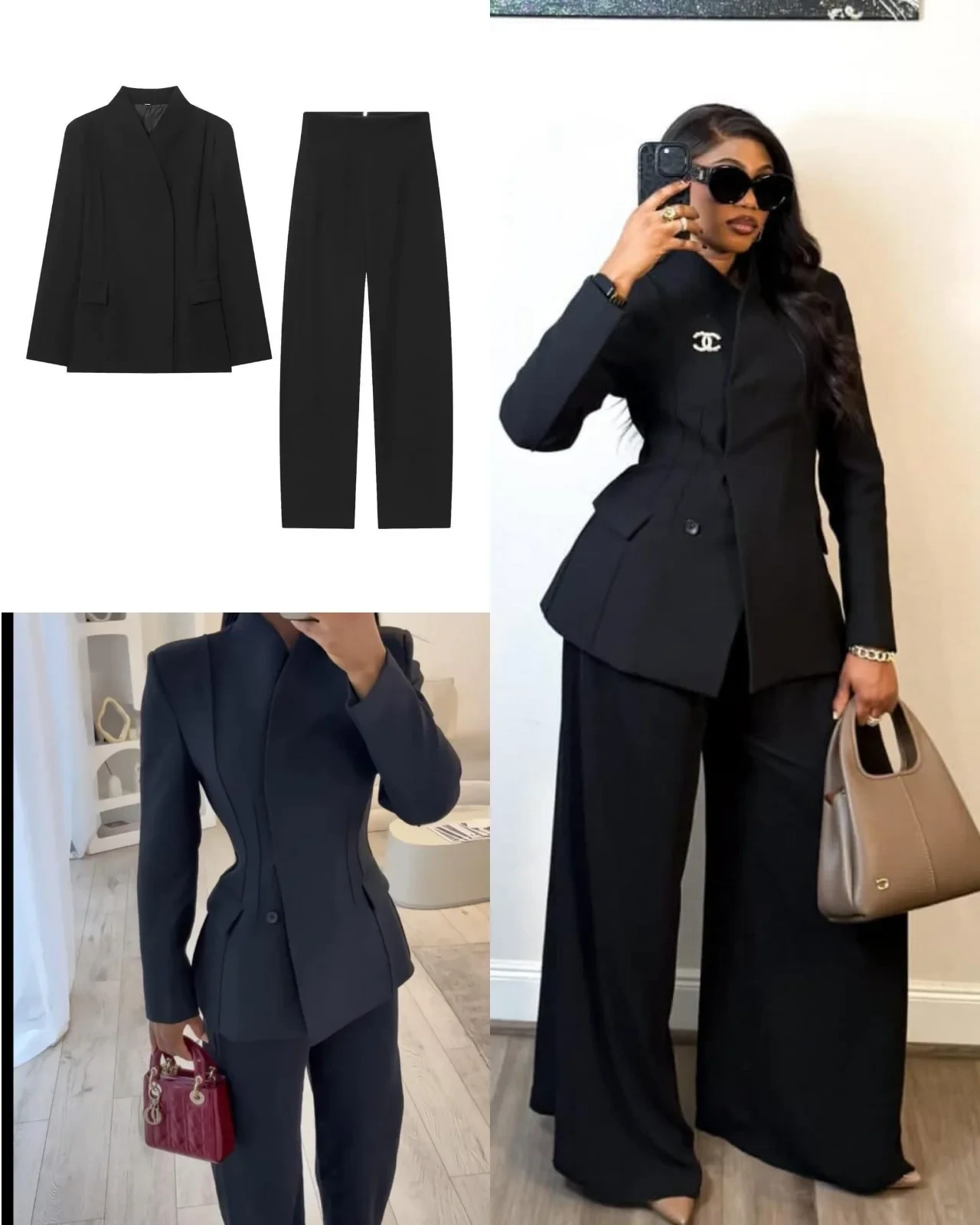 Zr Zipper Lengthy Suit Pant Set