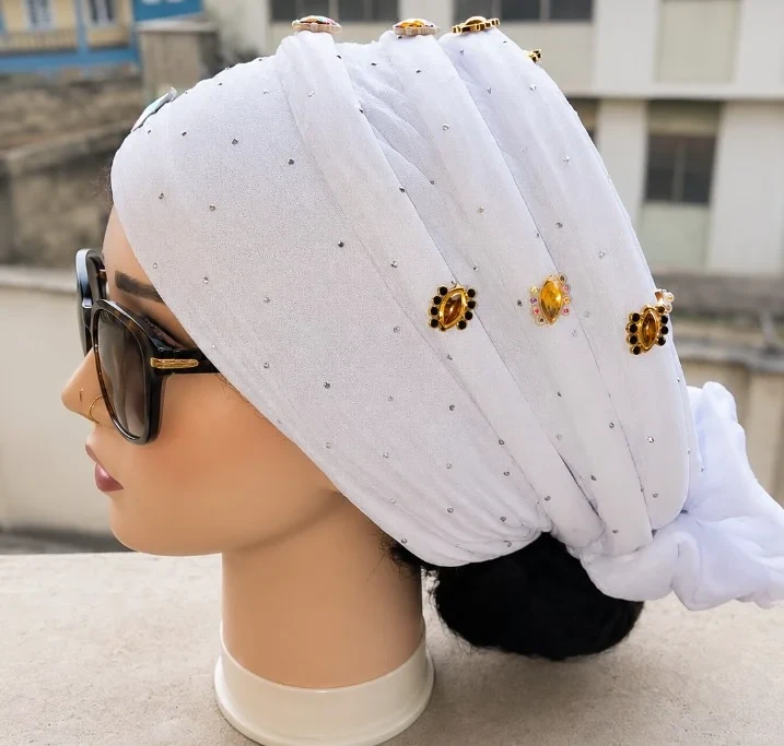 Spiral turban cap
