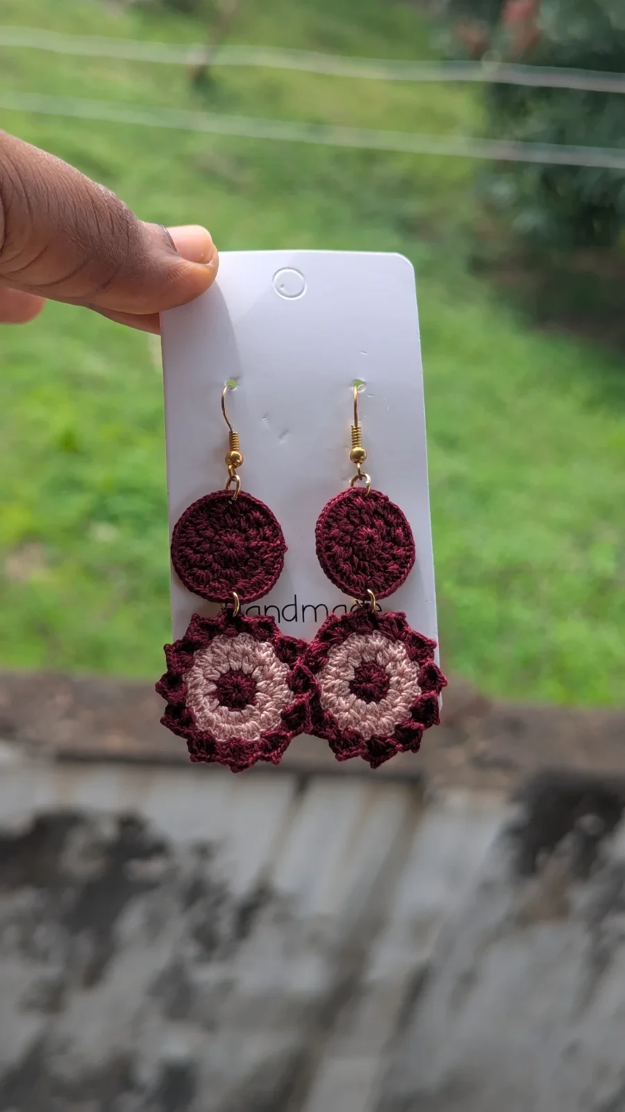Bloom crochet earrings