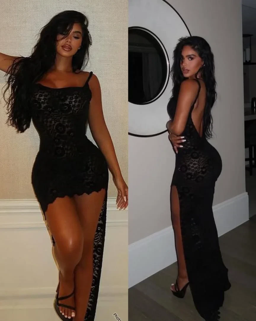 Luxe Lace Suspender Dress