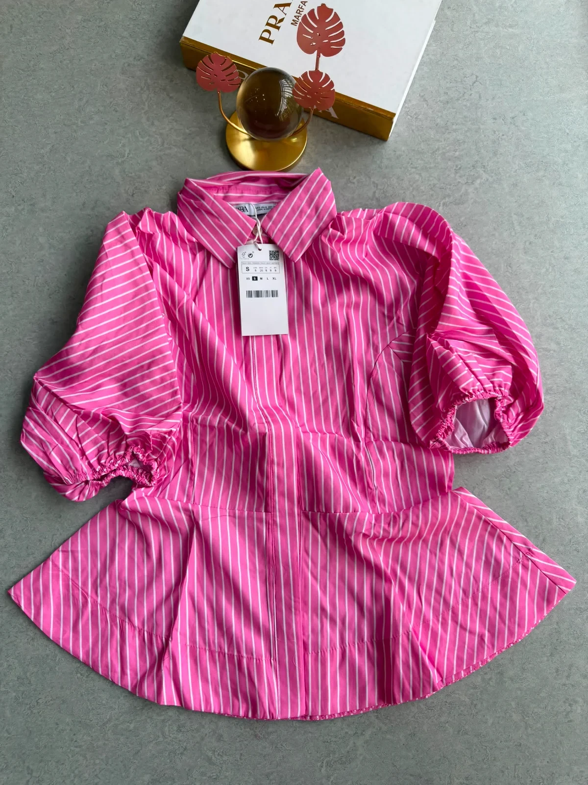 Zr Striped Poplin Blouse