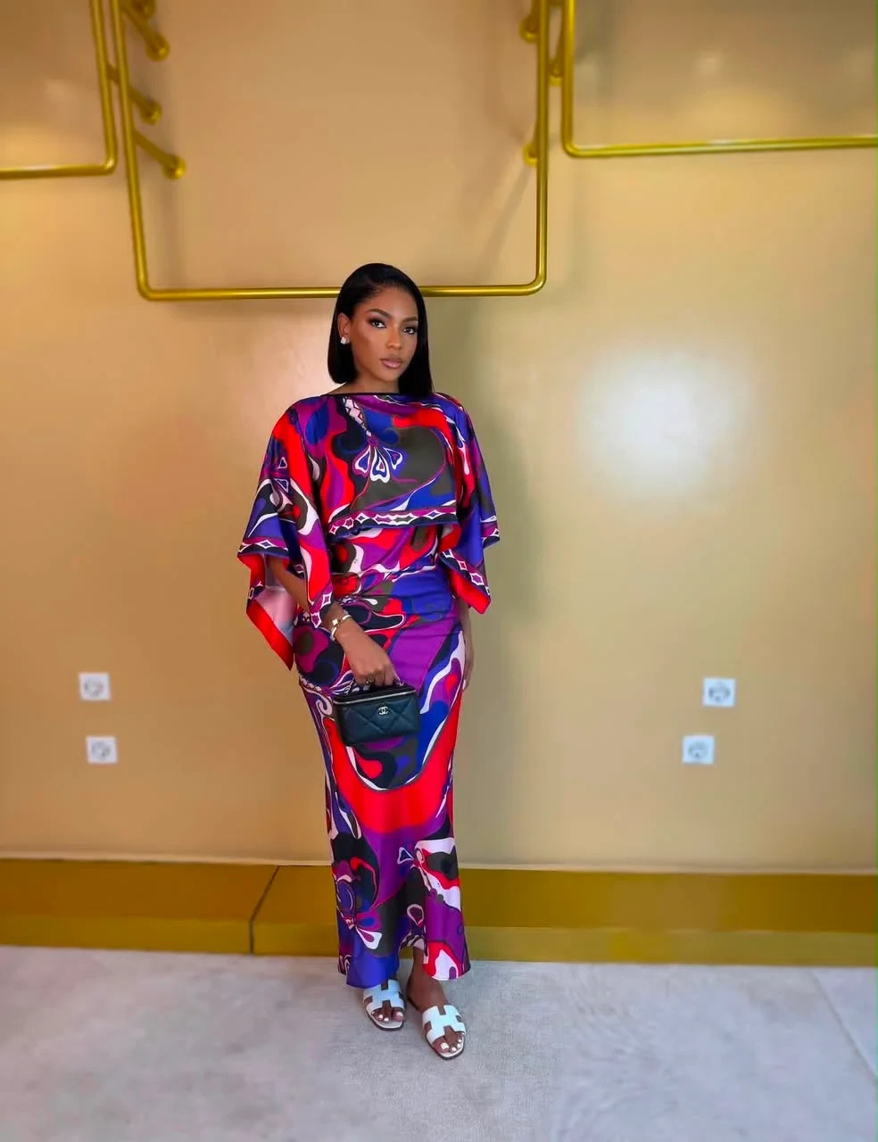 2in1 Pucci Cape Dress